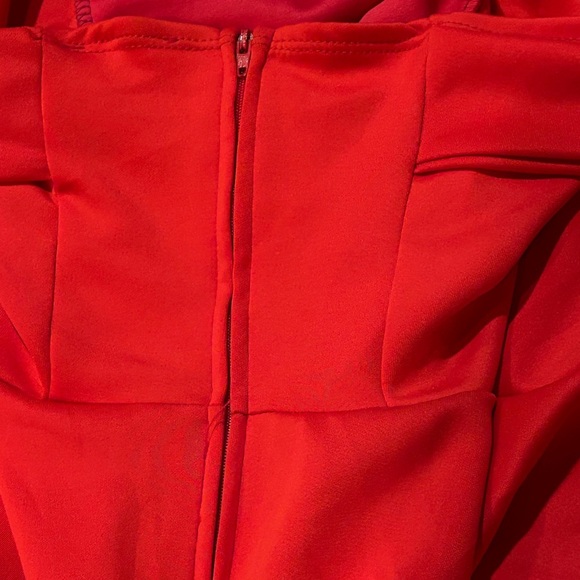 Charlotte Russe off the shoulder red/coral dress - Picture 3 of 4